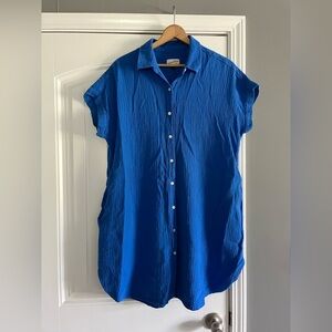 Universal Thread Vibrant Blue Button-Down Shirt